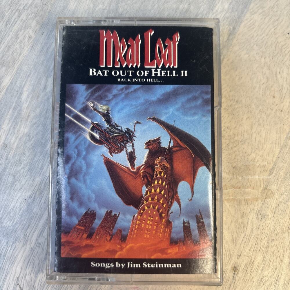 Meat Loaf Bat Out Of Hell II Back Into Hell Cassette Tape 1993